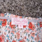 Pink Lily  Boutique Women’s Floral Blouse Puff Sleeves Top Photo 1