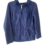 Green Tea Women's Size Small Blue Heathered Outdoor Full Zip Sweater Photo 0