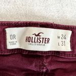 Hollister Maroon Skinny Stretch Jeggings Photo 4