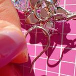 Nine West  crystal flowers diamonds drops sliver tone Earrings 925 sterling silve Photo 4