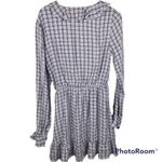 Tularosa  X REVOLVE Long Sleeve Blue White Ruffled Mini Dress Photo 5