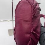 B Makowsky Leather Shoulder Bag Magenta Pink Pebble Grain Hobo Purse Purple Photo 9