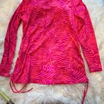 Kim Gravel x Swimsuits Long Sleeve Adjustable Side Tee Hidden Animal Size 14 Pink Photo 1