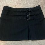 EXPRESS Vintage Schoolgirl Triple Belt Buckle Skirt Photo 0