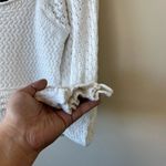 AQUA  crochet knit long sleeve semi cropped top Photo 4