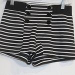 Monteau  Black Pinstripe Shorts Sz M Photo 2