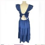 Sea New York Simona Smocked Dress XXS Blue Photo 4