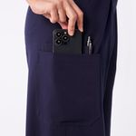 FIGS Ultra High Rise Shelby Wide Leg Scrub Pants in Navy, Size Medium Photo 5