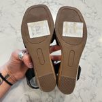 Frye & Co Black Leather Wedge Open Toe Sandals Size 6 Photo 10