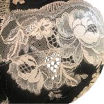 Victoria's Secret Victoria’s Secret VS Dream Angels Push-Up Pigeonnant Bra 34DD Black/Ivory Lace Photo 6