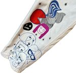 BDG Urban Outfitters High Rise Ivory Doodle Carpenter Jeans Photo 13