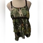 metrostyle Leafy Green and Earthy Brown Tank Top vintage y2k size 12 Photo 1