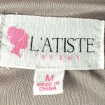 L'ATISTE  by Amy | M | Sexy Silky Double-Slit Front Rose Gold Sleeveless Dress Photo 5