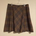 Esprit EUC Espirit Brown & Black Lined Knee Length skirt size 12 Photo 0