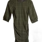 ZARA  Plaid Ruched Mini Dress Size XS Photo 3