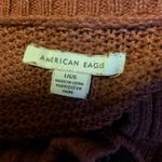 American Eagle  Rust Henley Sweater | Lightweight Knit Long Sleeve Photo 1