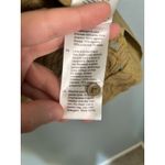 COS Women's Relaxed Fit Lace Panel Shirt Olive Green Organic Cotton Size 8 Photo 10