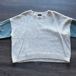 Boutique Sweater Denim Sleeves Photo 0