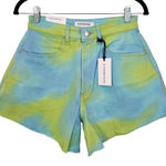 We Wore What  Tie-Dye Denim Cut Off Shorts NWT Size 26 Revolve jean shorts Photo 0