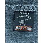 Alpaca Samara Gray Fringe Scarf Soft Peruvian Knit Shawl Wrap Photo 1