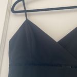 Jun & Ivy Francesca's Black Ladder Trim Mini: black Dress Photo 5