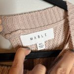 MABLE Johanna sweater romper in Taupe Tan Size M Photo 4