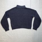 Hollister Co. | Gray Cropped Chunky Knit Sweater | Small Photo 1
