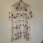 ZARA  Tiered Embroidered Dress sz S Photo 5