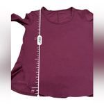 Lululemon  Purple Long Sleeve‎ Scoop Neck High Split Hem Shirt Sz S Photo 6