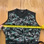 Vera Wang Simply  Floral Sleeveless Shirt Dress Belted Size Small Nature Garden Photo 4