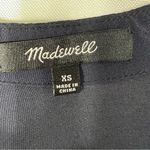 Madewell  Navy Cap Sleeves Shift V Neckline Short Sleeve Dress Size XS Photo 8