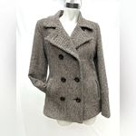 Croft & Barrow  Brown Tan Wool Pea Coat Double Breast Jacket Photo 1