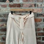Donna Karan  Peach Belted Wide Leg Crop Pants, 8 Photo 2