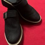White Mountain Loafers Black Suede Loafers with Buckle by  8 1/2 M Great Shape Photo 0