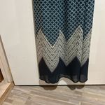 Maurice's  Blue and White Patterned Maxi Halter Dress Photo 1