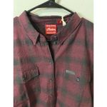 New Indian Motorcycle Women's 100% Cotton Plaid Button Down Shirt Size 2XL Red Photo 1