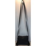 Roxy  Vegan Leather Small Black Crossbody Purse Handbag With Fringe Photo 2