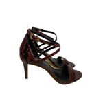 MICHAEL MICHAEL KORS Ava Mid Sandals In Brandy size 6.5 NIB $110 Purple Photo 2