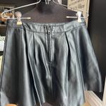 Clearance 50% off Forever 21 Faux Leather Skater Skirt, Size Jrs Med Black Photo 1