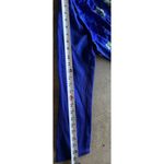 Vintage Cheongsam Long Blue Floral Stone Dress Women’s Sz S Blue Flower Pattern Photo 8