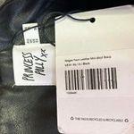 Princess Polly NEW  Magee Black Faux Vegan Leather Mini Cargo A-line Skirt Size 6 Photo 3