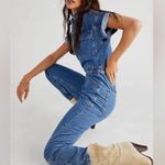 Free People  Marci Denim Jumpsuit Blue XS Photo 7