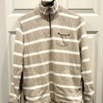 Ralph Lauren Lauren  Jeans Co. Quarter Zip Striped Pullover size Petite Small VTG Photo 0