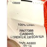 J.Crew  | XXS | 100% Linen Drop Shoulder Elbow Length Sleeves Scoop Neck Sweater Photo 5