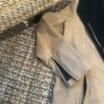 Tobi Double Faced Tan/Black Wool Blend Coat Size Large Photo 8