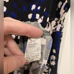 Peck & Peck  Black Abstract Print V Neck Button Down Long Sleeve Shirt Photo 2