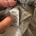 Blue Blush Grey Halter Tie Back Crop Top Made in USA Medium Waffle Knit Photo 3