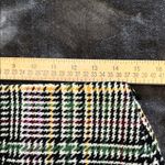 Loft  Plaid Mini Skirt in Black, White, and Yellow Photo 7