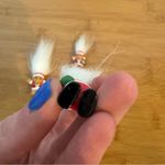 Vintage New RUSS Santa Troll earrings and pin set Photo 4