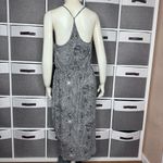 prAna  WASHED BLACK FRONDS AYLA BUILT IN BRA V-NECK SPAGHETTI STRAP DRESS Size Me Photo 4